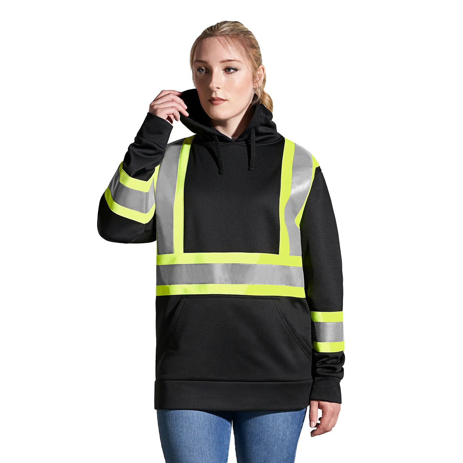 CX2 Long Haul Hi Vis Polyester Pullover Hoodie