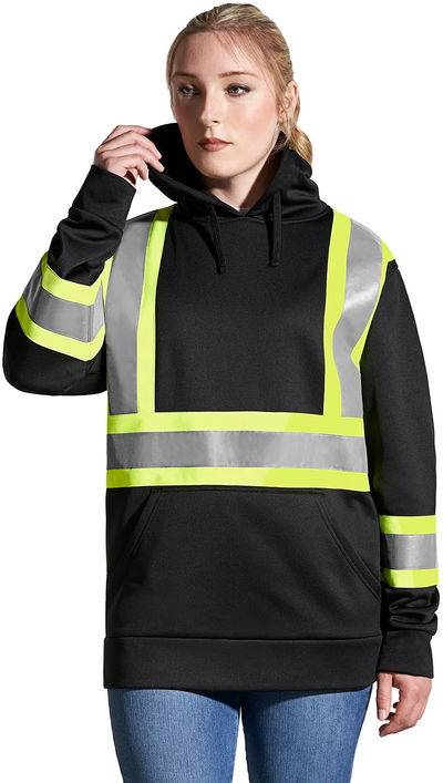 An image of a Custom CX2 Long Haul Hi Vis Polyester Pullover Hoodie!
