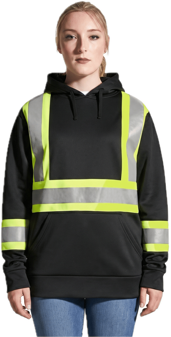 An image of a Custom CX2 Long Haul Hi Vis Polyester Pullover Hoodie!