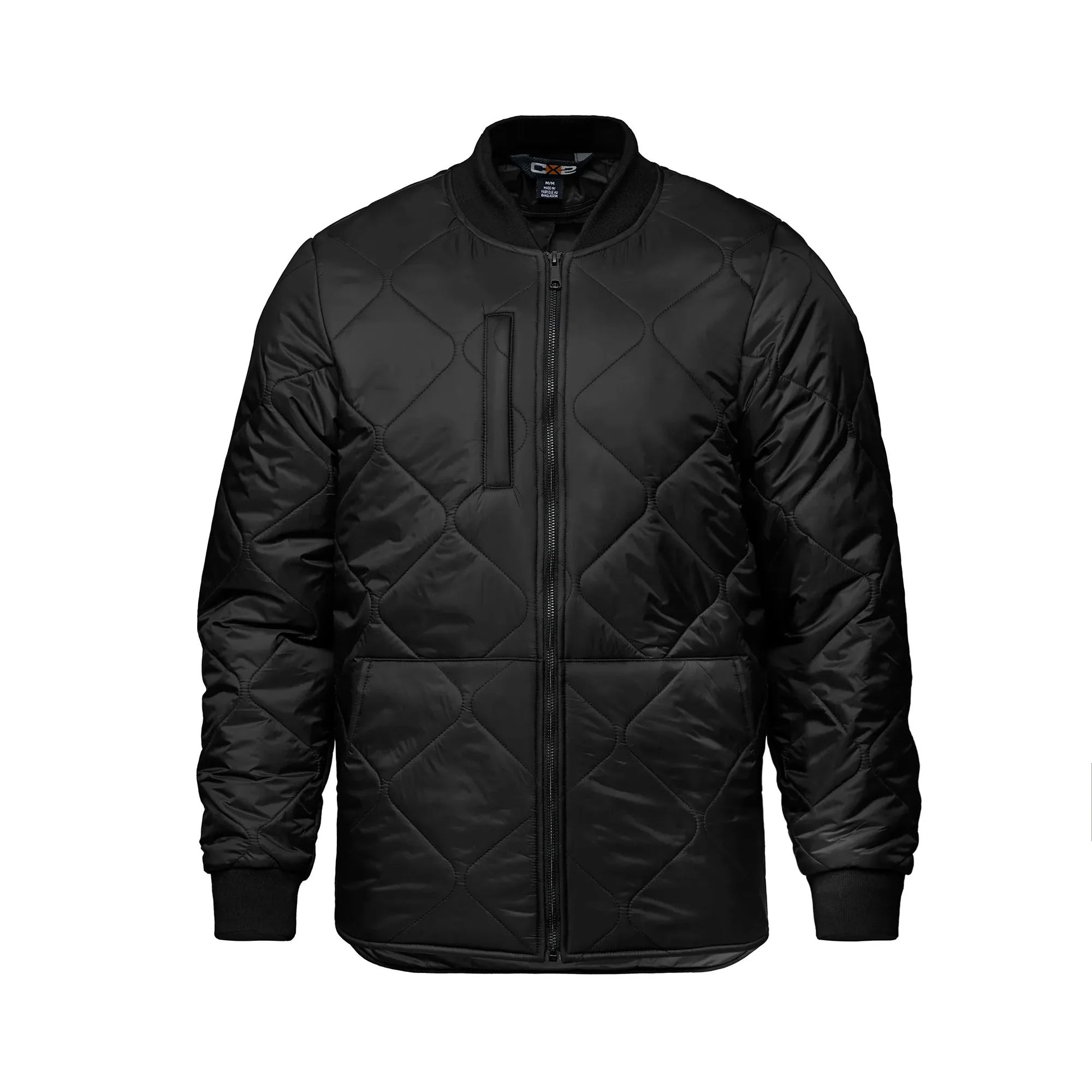 CX2 Nomad Stylized Quilted Freezer Jacket in Black