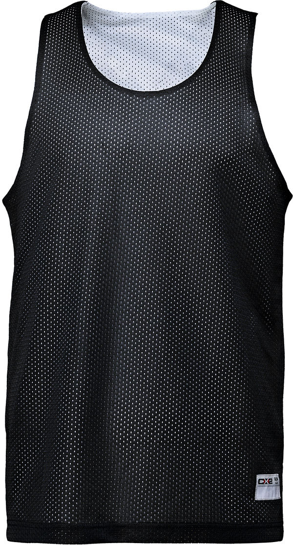 An image of a Custom CX2 Reverse Performance Reversible Mesh Tank Top in Black!