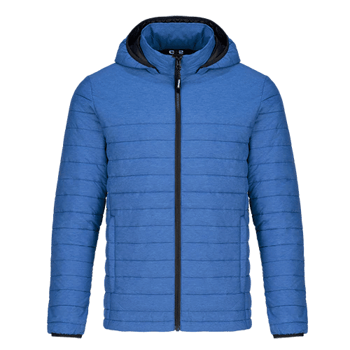 CX2 Yukon Mens Lightweight Puffy Jacket in Blue Heather