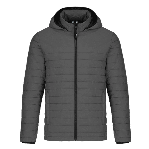 CX2 Yukon Mens Lightweight Puffy Jacket in Grey Heather