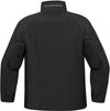 Am image of a Custom Stormtech Mens Crew Bonded Shell in BLACK / BLACK!