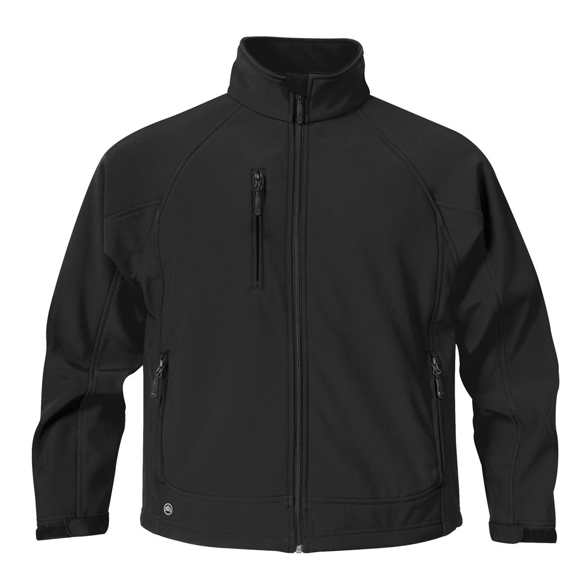 Stormtech Mens Crew Bonded Shell in BLACK / BLACK