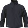 Am image of a Custom Stormtech Mens Crew Bonded Shell in NAVY / BLACK!