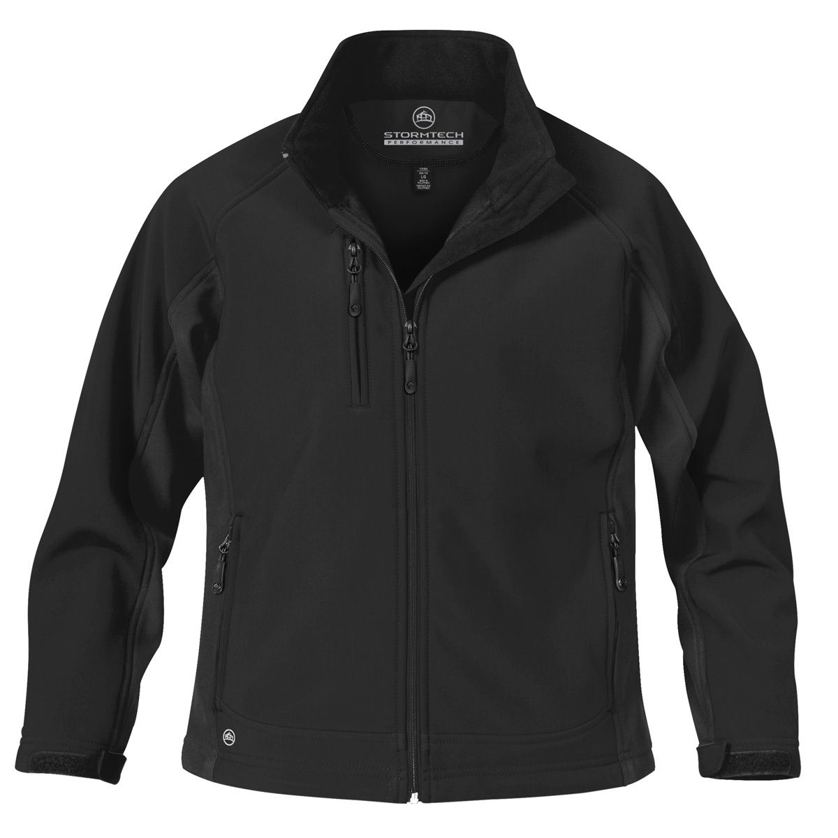 Stormtech Womens Crew Bonded Shell in BLACK / BLACK