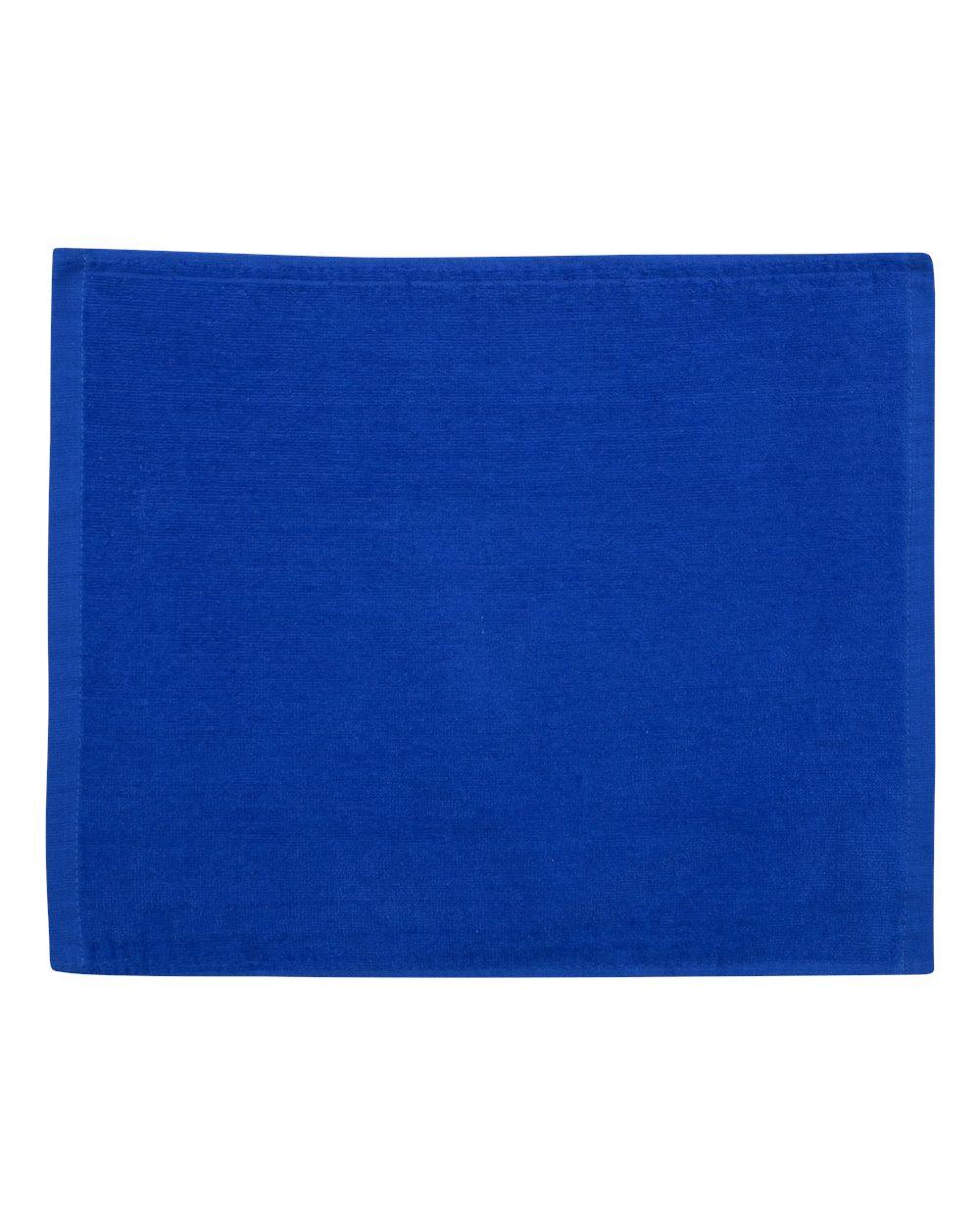 Velour Hemmed Towel in Royal