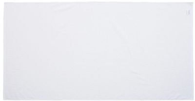 Am image of a Custom Velour Beach Towel in White!