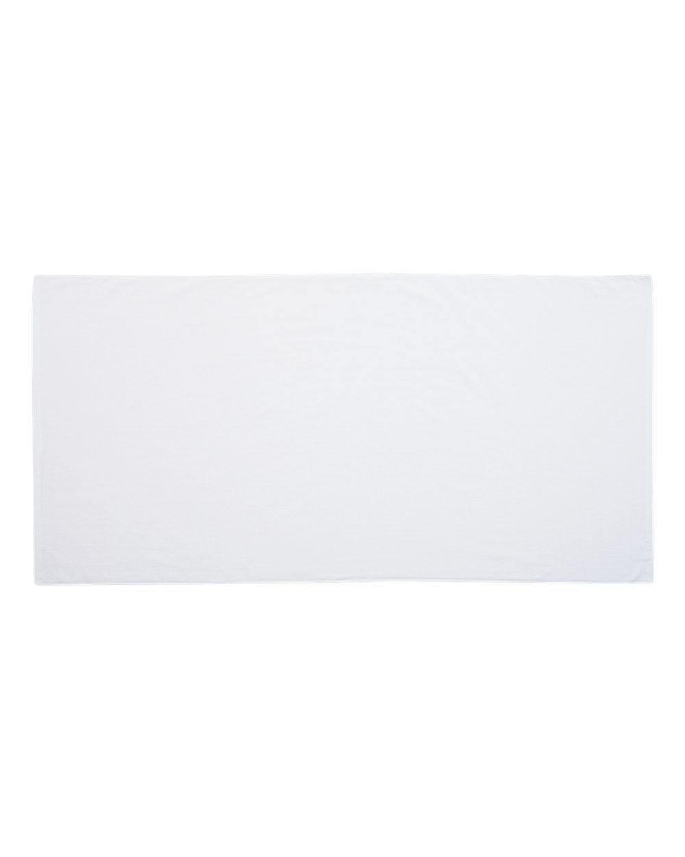 Velour Beach Towel in White