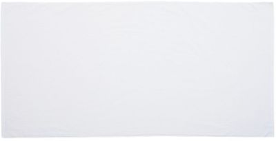 Am image of a Custom Velour Beach Towel in White!