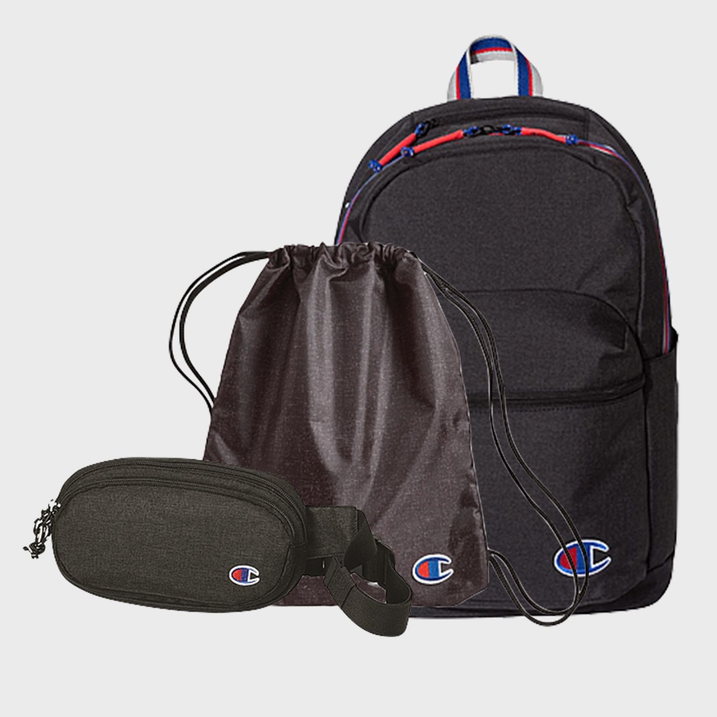 An image of custom Champion bags that you can customize and print on!