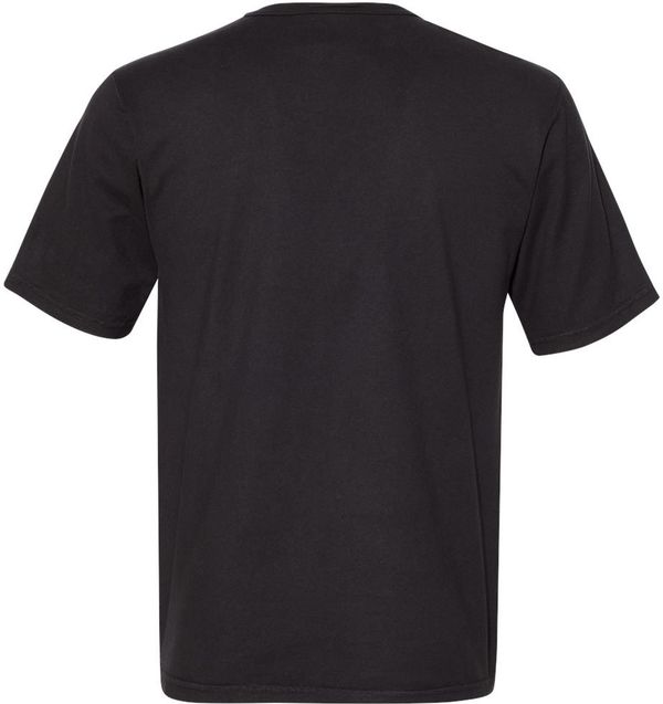Am image of a Custom Champion Adult Garment Dyed Short Sleeve Tee in Black!