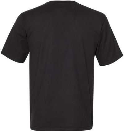 Am image of a Custom Champion Adult Garment Dyed Short Sleeve Tee in Black!