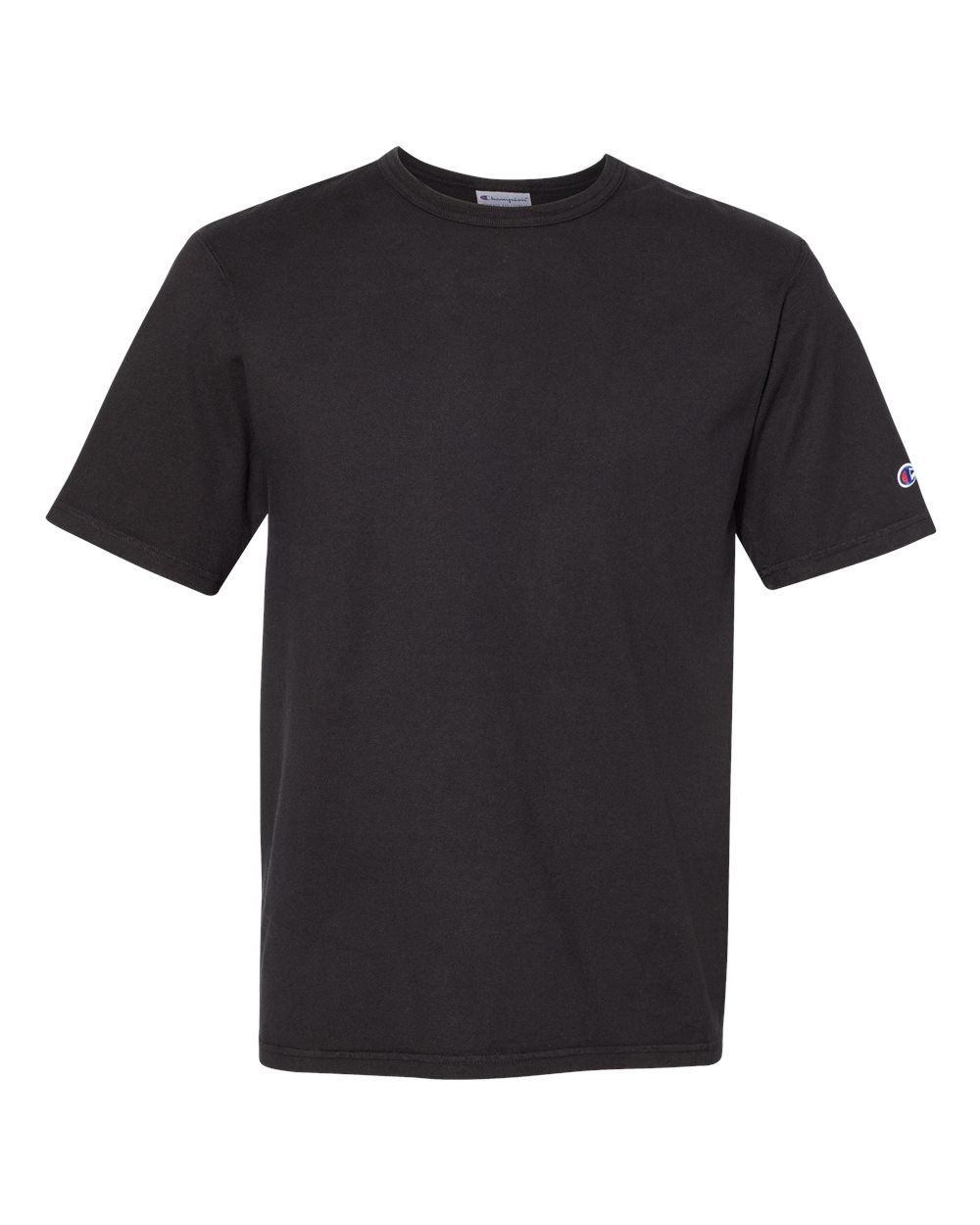 Champion Adult Garment Dyed Short Sleeve Tee in Black