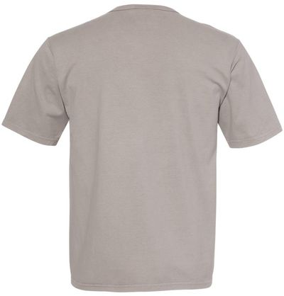Am image of a Custom Champion Adult Garment Dyed Short Sleeve Tee in Concrete!