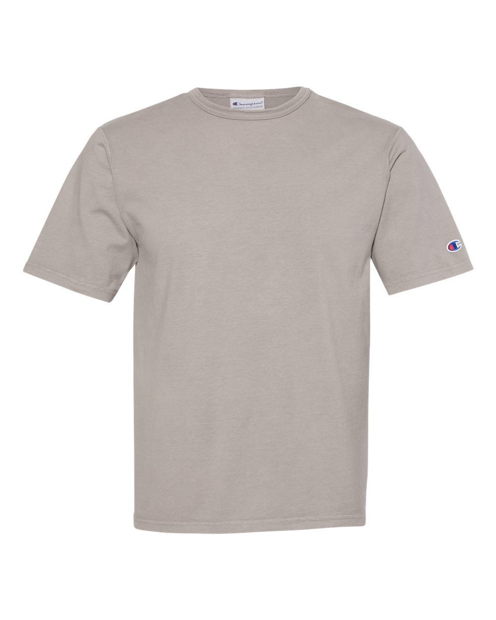 Champion Adult Garment Dyed Short Sleeve Tee in Concrete