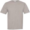 Am image of a Custom Champion Adult Garment Dyed Short Sleeve Tee in Concrete!