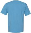 Am image of a Custom Champion Adult Garment Dyed Short Sleeve Tee in Delicate Blue!