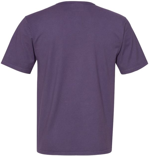 Am image of a Custom Champion Adult Garment Dyed Short Sleeve Tee in Grape Soda!
