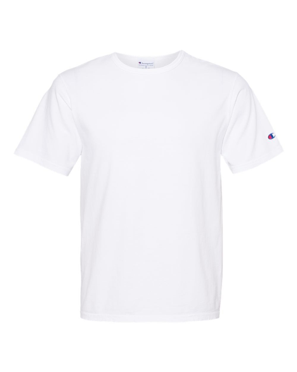 Champion Adult Garment Dyed Short Sleeve Tee in White