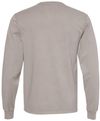 Am image of a Custom Champion Adult Garment Dyed Long Sleeve Tee in Concrete!