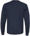Am image of a Custom Champion Adult Garment Dyed Long Sleeve Tee in Navy!