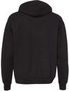 Am image of a Custom Champion Adult Garment Dyed Fleece Hoodie in Black!
