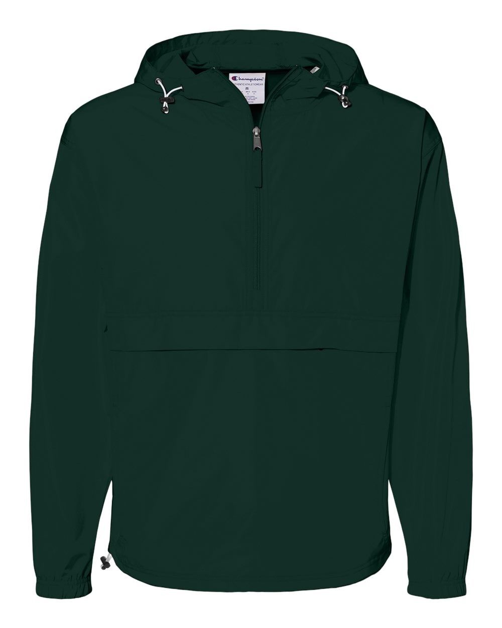 Champion Packable Anorak Jacket in Dark Green