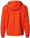 Am image of a Custom Champion Packable Anorak Jacket in Orange!