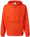 Am image of a Custom Champion Packable Anorak Jacket in Orange!