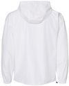 Am image of a Custom Champion Packable Anorak Jacket in White!