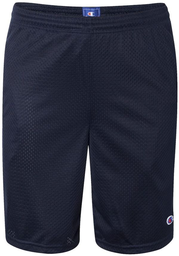 Am image of a Custom Champion Adult Mesh Short with Pockets 9 Inch in Navy!