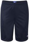 Am image of a Custom Champion Adult Mesh Short with Pockets 9 Inch in Navy!