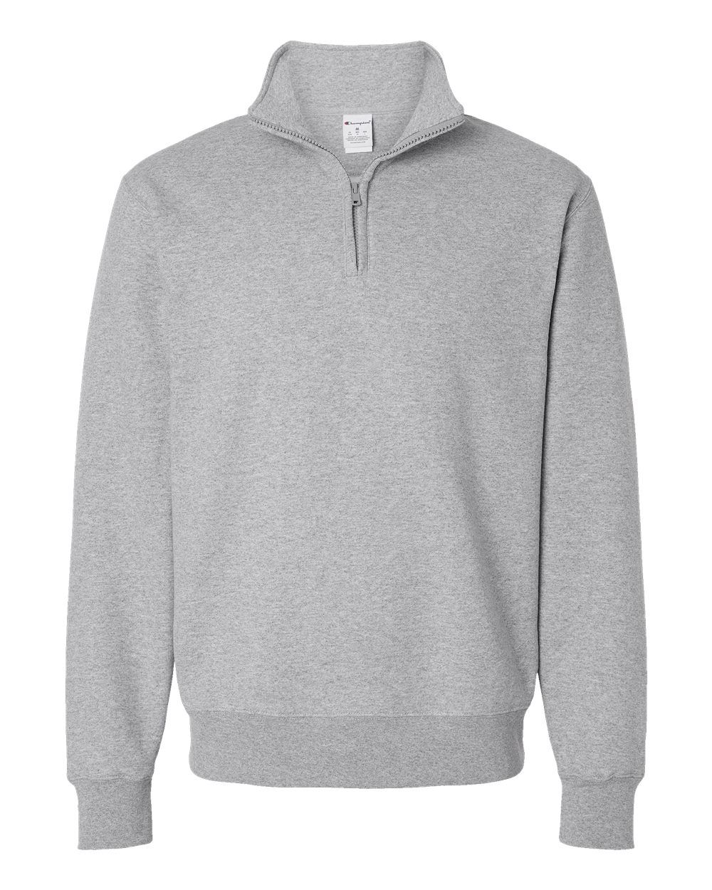Champion Powerblend Quarter Zip Sweatshirt in Light Steel