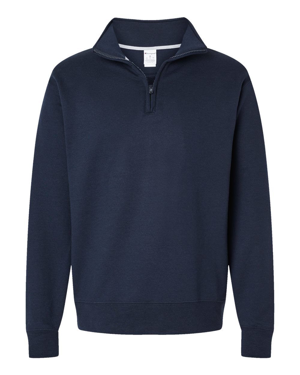 Champion Powerblend Quarter Zip Sweatshirt in Navy