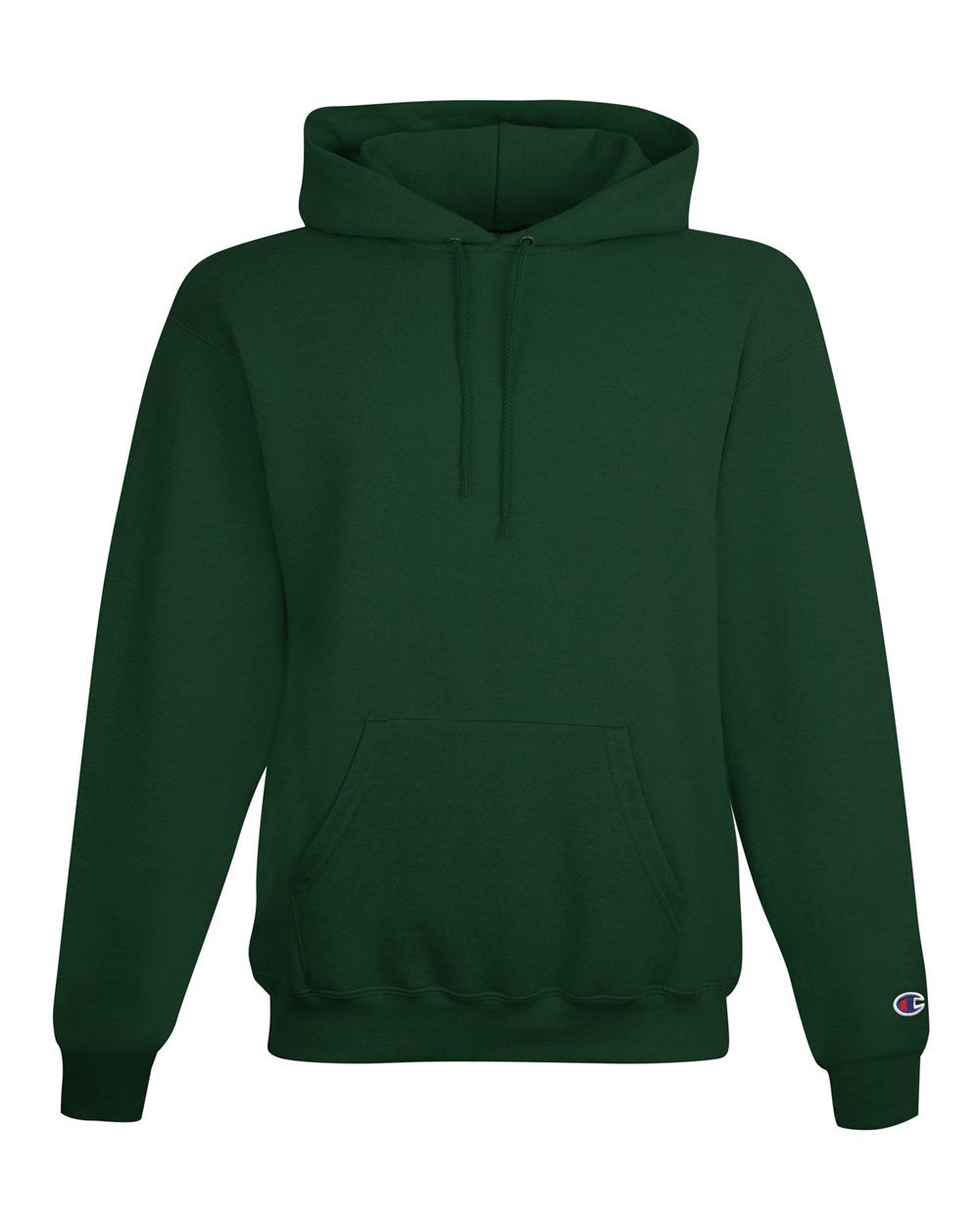 Champion Adult Powerblend® Hooded Sweatshirt in Dark Green