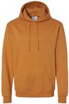 Am image of a Custom Champion Adult Powerblend® Hooded Sweatshirt in Gold Glint!