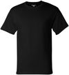 Am image of a Custom Champion Adult Short Sleeve Cotton Tee in Black!
