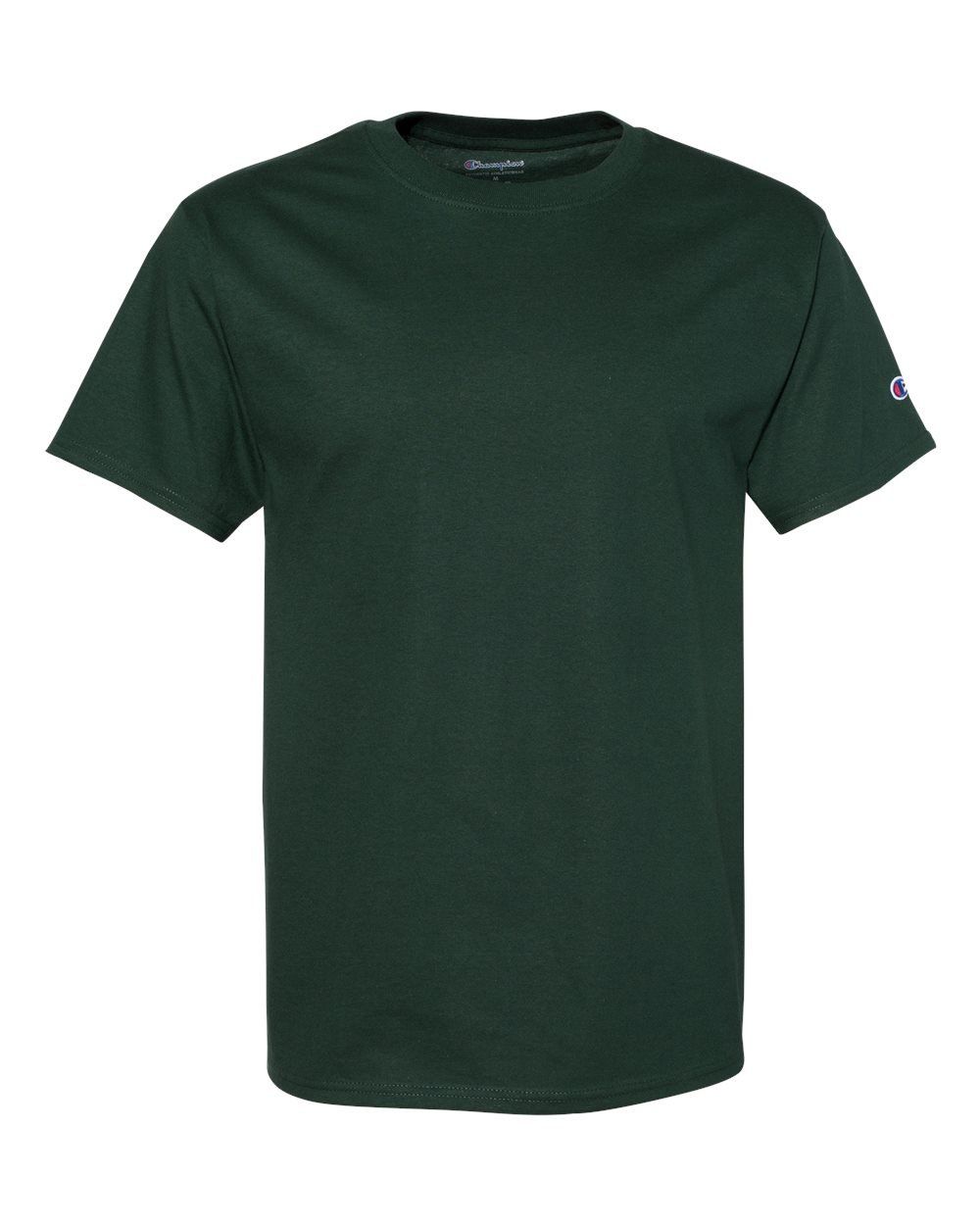 Champion Adult Short Sleeve Cotton Tee in Dark Green