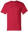 Am image of a Custom Champion Adult Short Sleeve Cotton Tee in Red!