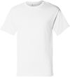 Am image of a Custom Champion Adult Short Sleeve Cotton Tee in White!