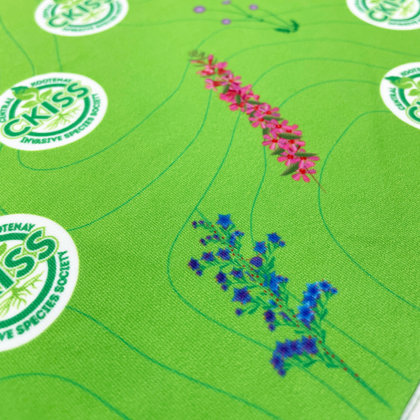 An image of a sublimated neck gaiter that you can print your design on!