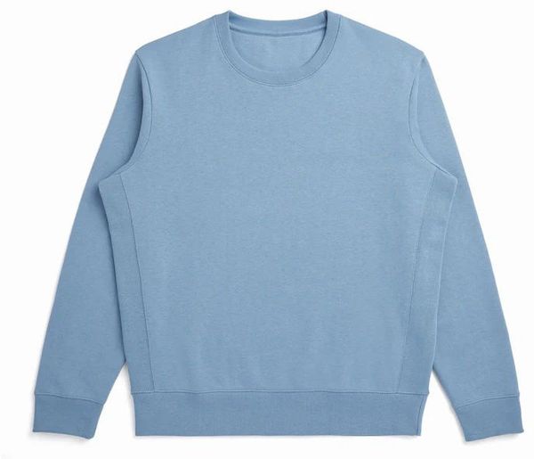 Am image of a Custom Original Favorites GOTS® Organic Cotton Crewneck Sweatshirt in Cloudy Blue!