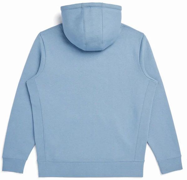 Am image of a Custom Original Favorites Organic Cotton Hooded Sweatshirt in Cloudy Blue!