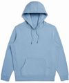 Am image of a Custom Original Favorites Organic Cotton Hooded Sweatshirt in Cloudy Blue!