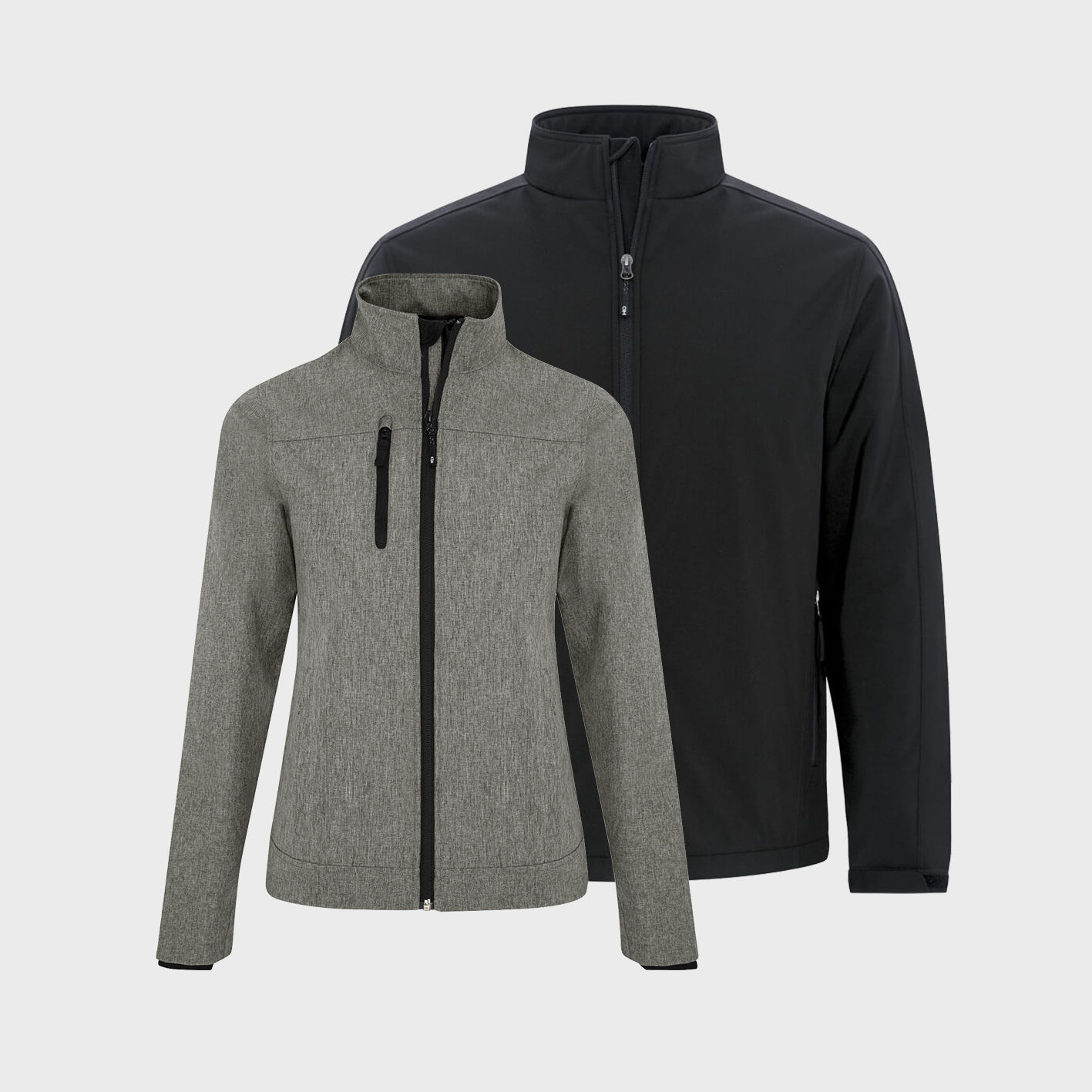 An image of custom corporate jackets that you can embroider your company logo on!