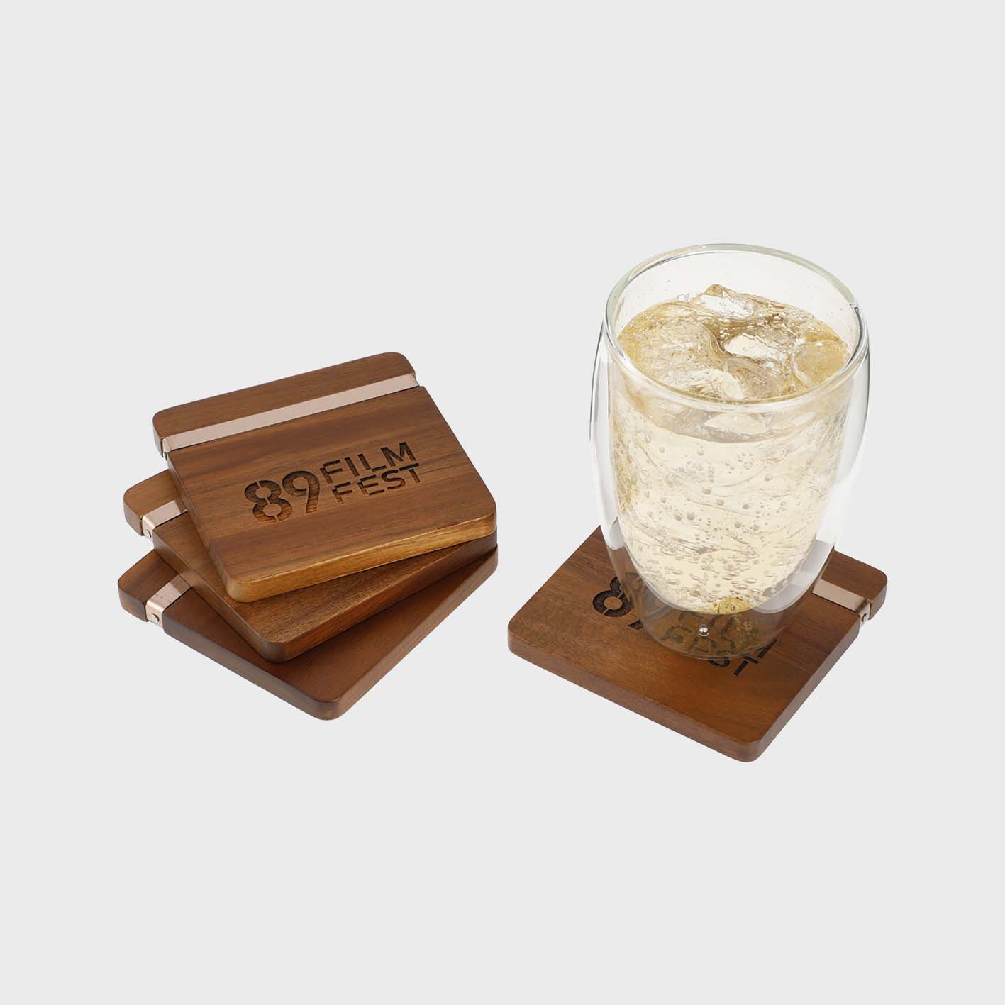 An image of bulk custom coasters that you can print your logo or design on!