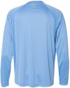 Am image of a Custom Columbia PFG Terminal Tackle Long Sleeve T Shirt in White Cap/White!