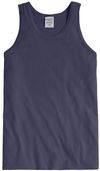 Am image of a Custom Hanes ComfortWash Garment Dyed Unisex Tank Top in Anchor Slate!